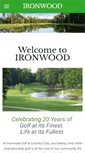 Mobile Screenshot of ironwoodgolf.com