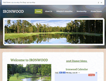 Tablet Screenshot of ironwoodgolf.com